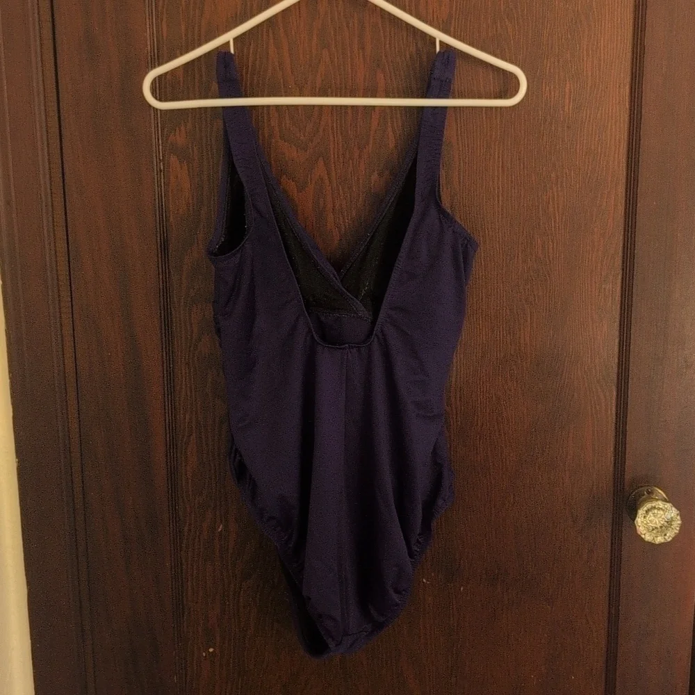 Trimshaper shapewear one Piece swimsuit size 14 Purple